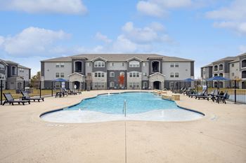 Resort-style swimming pool